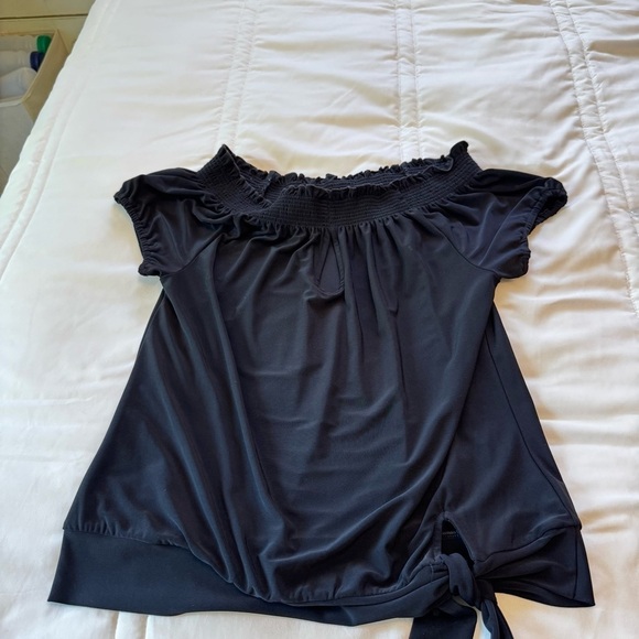 White House Black Market Off Shoulder / Side Tie Top Size M - Picture 6 of 12